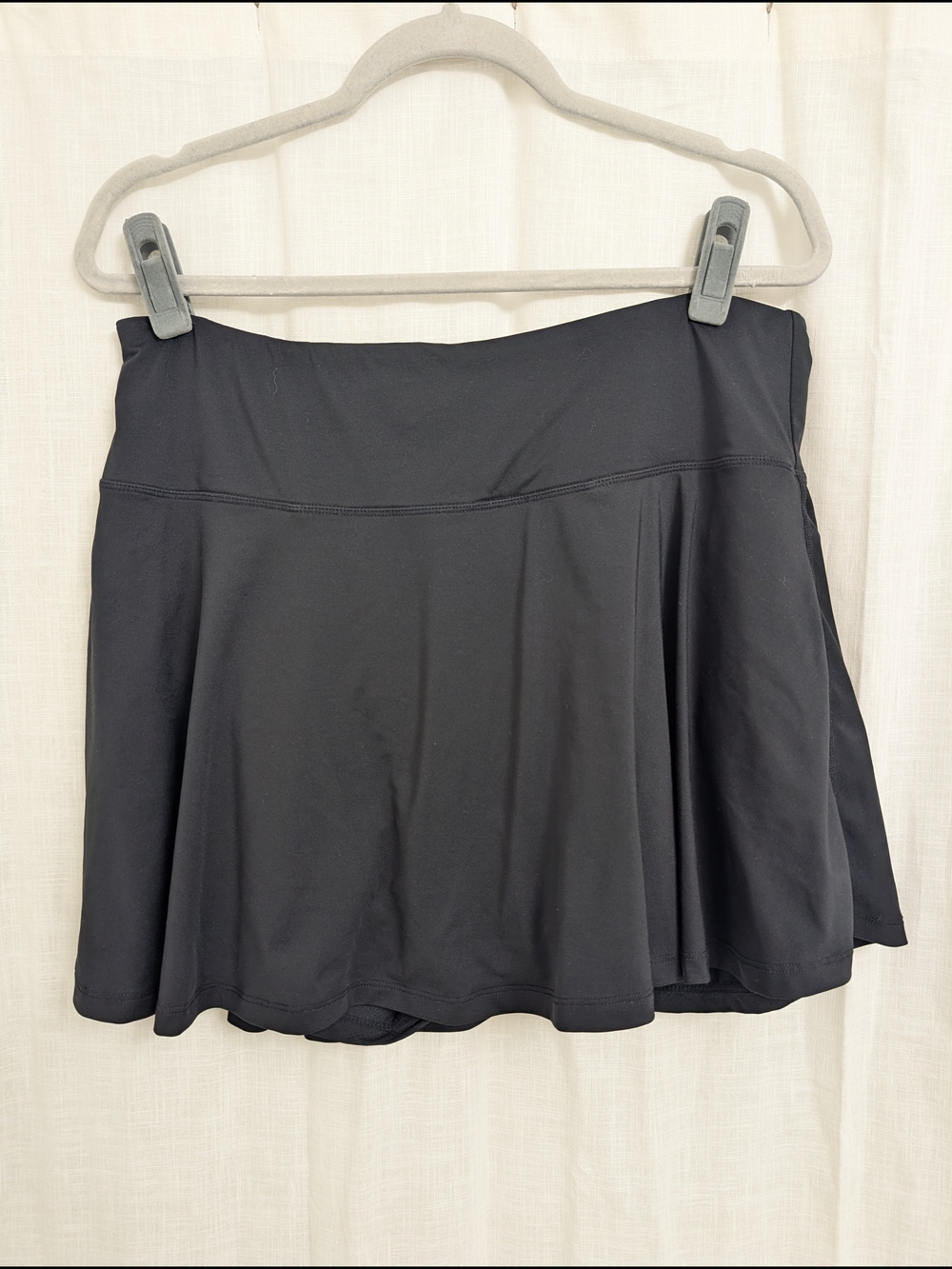 Women’s Black Athletic Tennis Skort XXL Built In Shorts Activewear